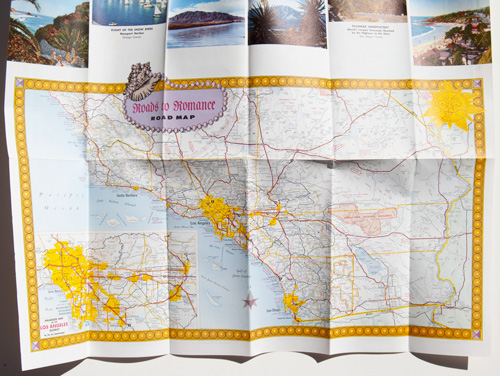 Southern California's Golden Coast pictorial map from 1963